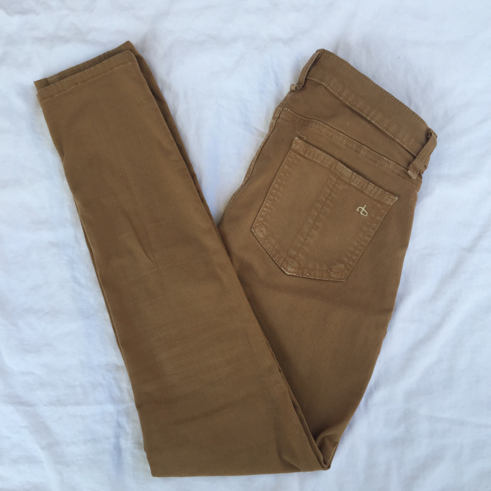 rag & bone Khaki Legging Skinny Ankle Jeans